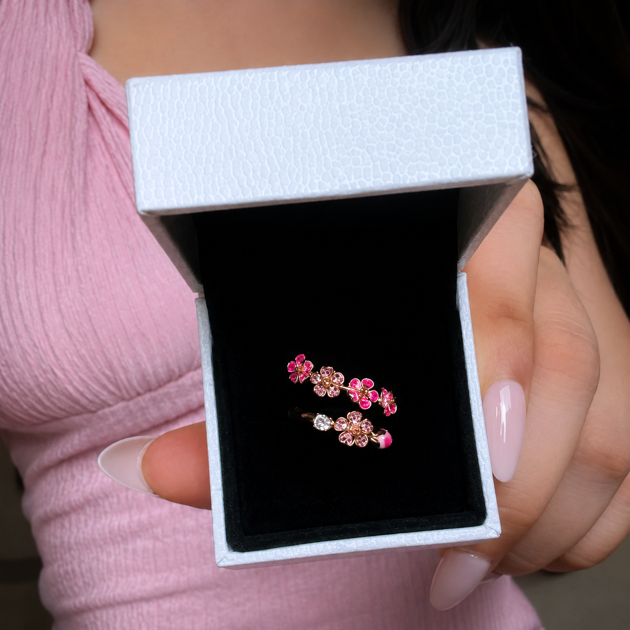 Peach Blossom Ring