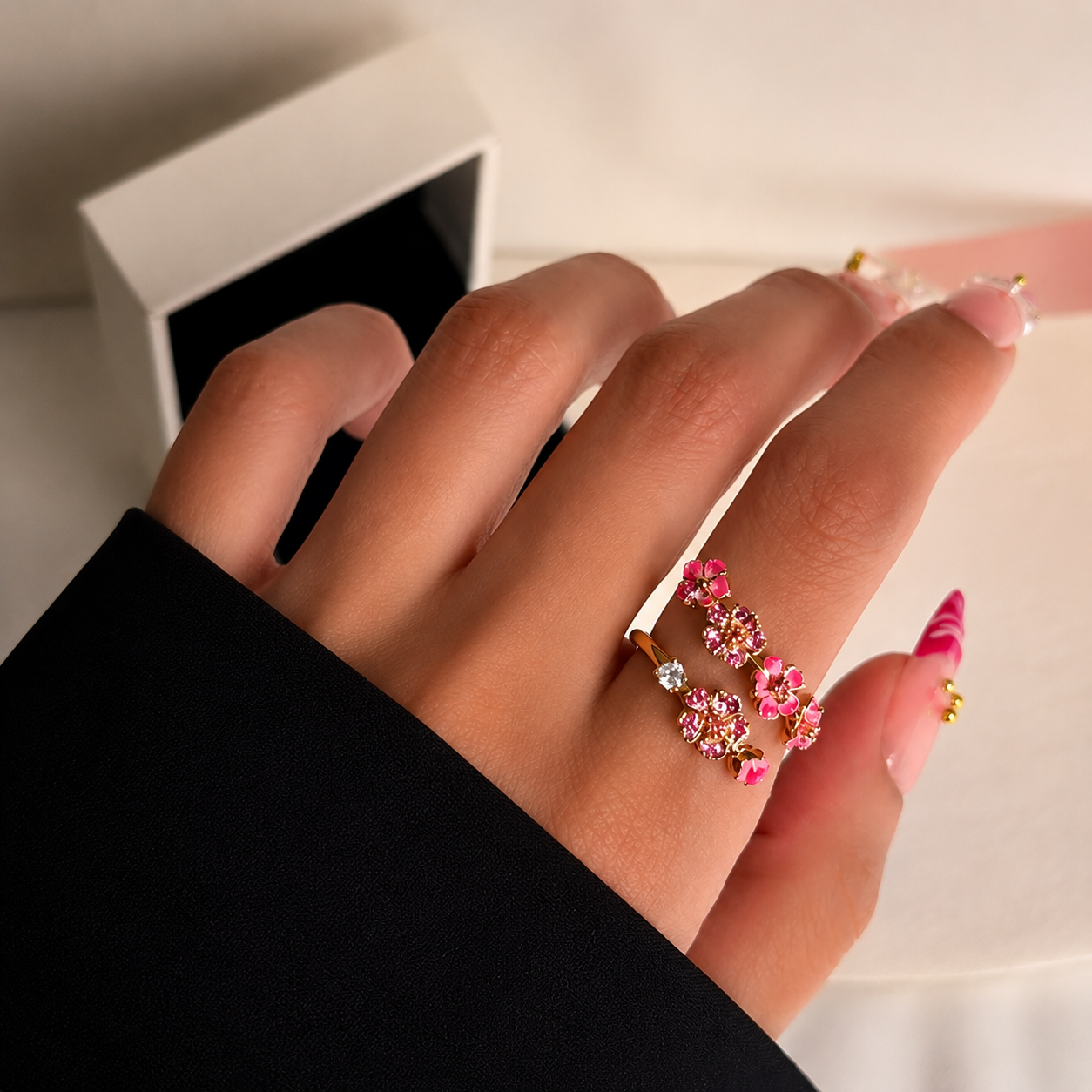 Peach Blossom Ring